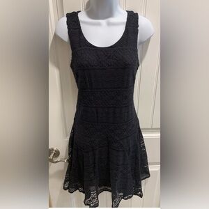 Style & Co lace overlay fit and flare dress, size S